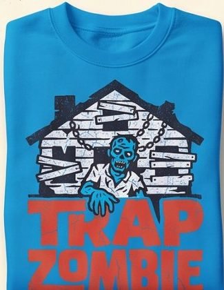 Boarded House crewneck, folded